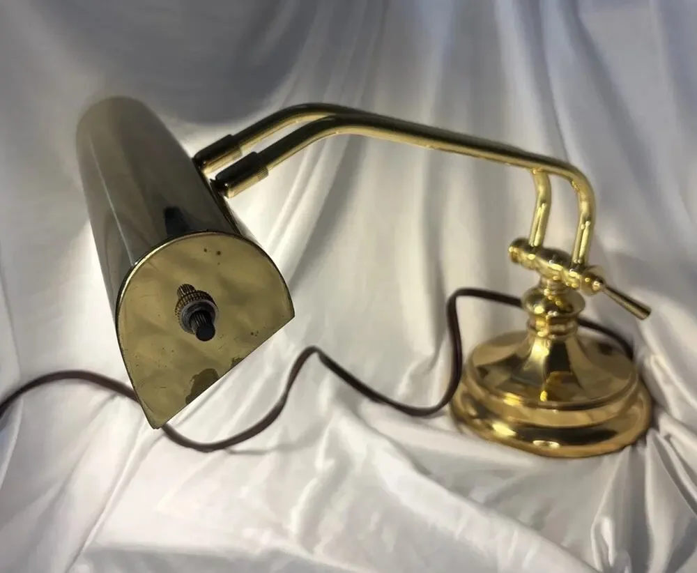 House Of Troy Brass Piano Desk Lamp